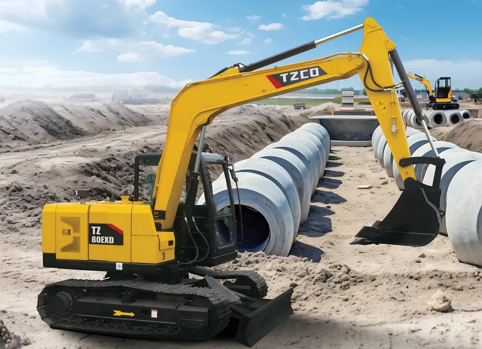  8t fuel hydraulic excavator i