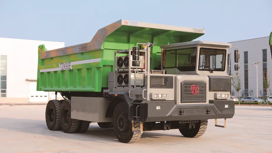 Electric mining dump trucks