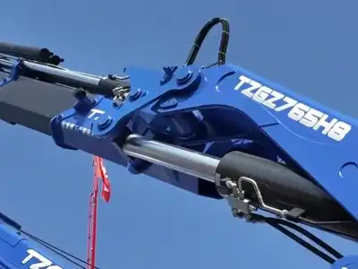 TZCO Introduces 76T Folding Boom Crane for Precision Lifting